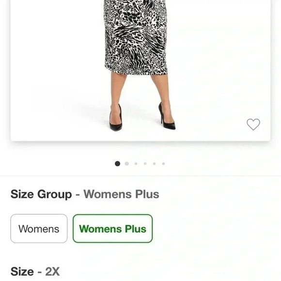 NWOT Sergio Hudson Animal Print Dress 2X - Picture 4 of 4